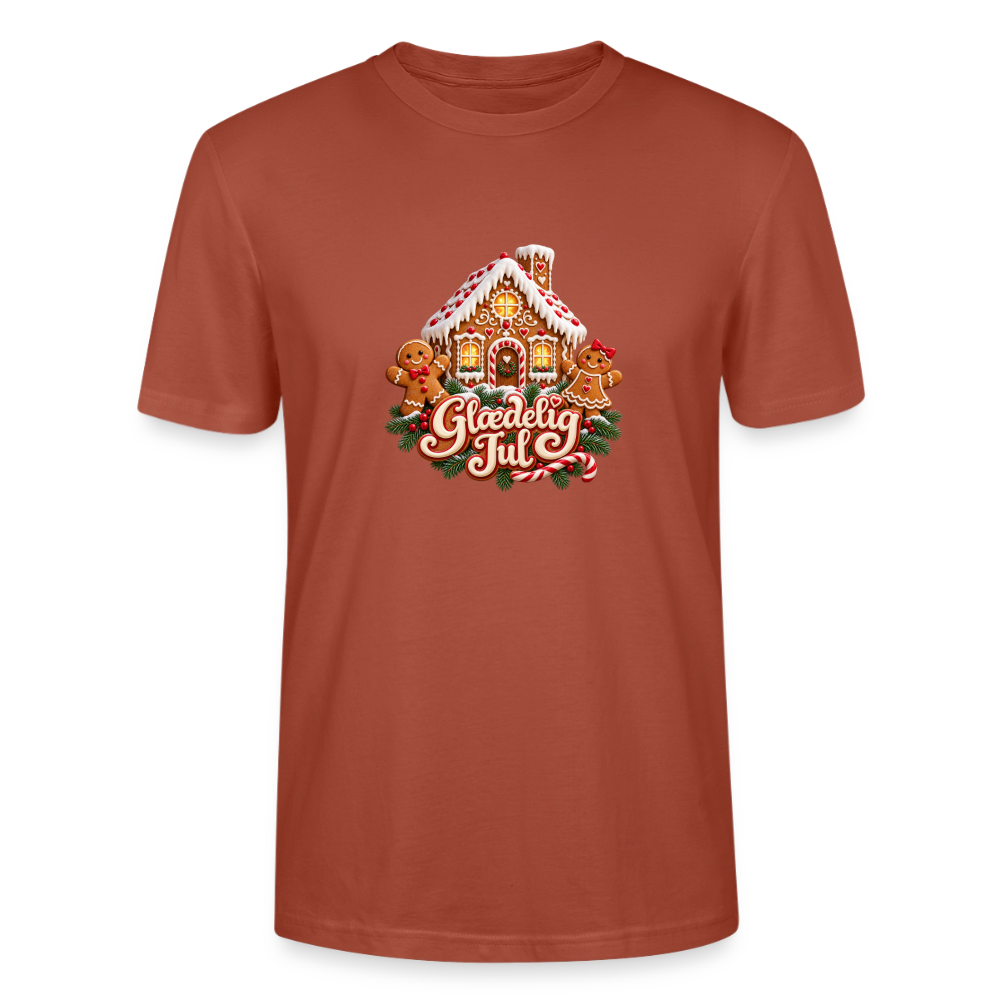 CityShirts - T-shirt - Glædelig Jul – peberkagehygge - CS067 - terrakotta