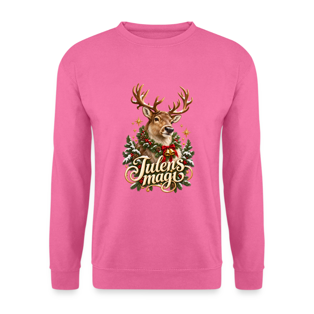 CityShirts - Sweatshirt - Julens magi – rensdyr - CS065 - pink