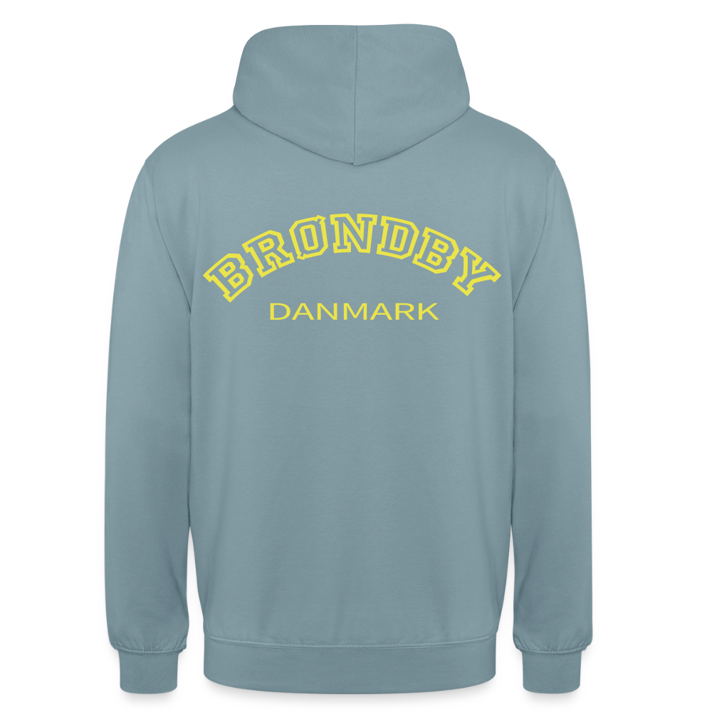 Hættetrøje unisex - Brøndby - gråblå