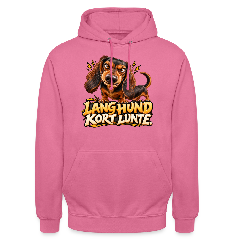 CityShirts - Hoodie - Lang Hund – Kort Lunte - CS026 - pink