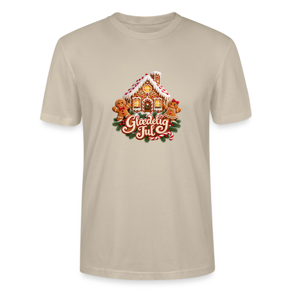 CityShirts - T-shirt - Glædelig Jul – peberkagehygge - CS067 - beige