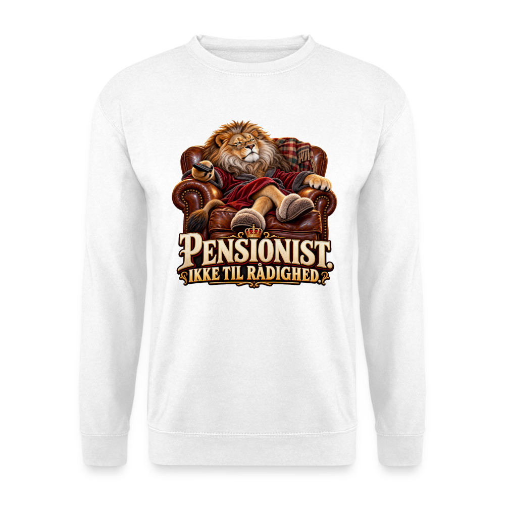 CityShirts - Sweatshirt - Pensionist. Ikke til rådighed. - CS030 - hvid