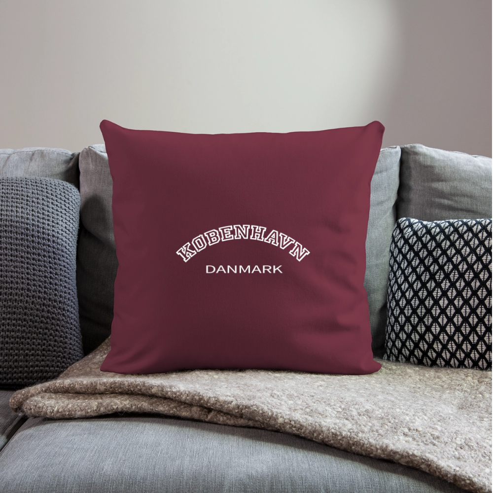 Sofapudebetræk 45 x 45 cm - København - burgundy