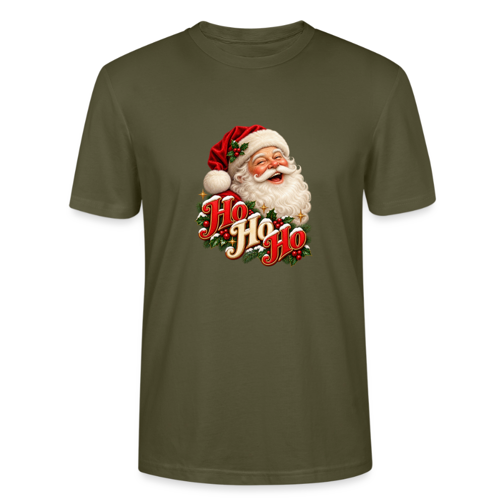 CityShirts - T-shirt - Ho Ho Ho – julemandens grin - CS063 - khaki