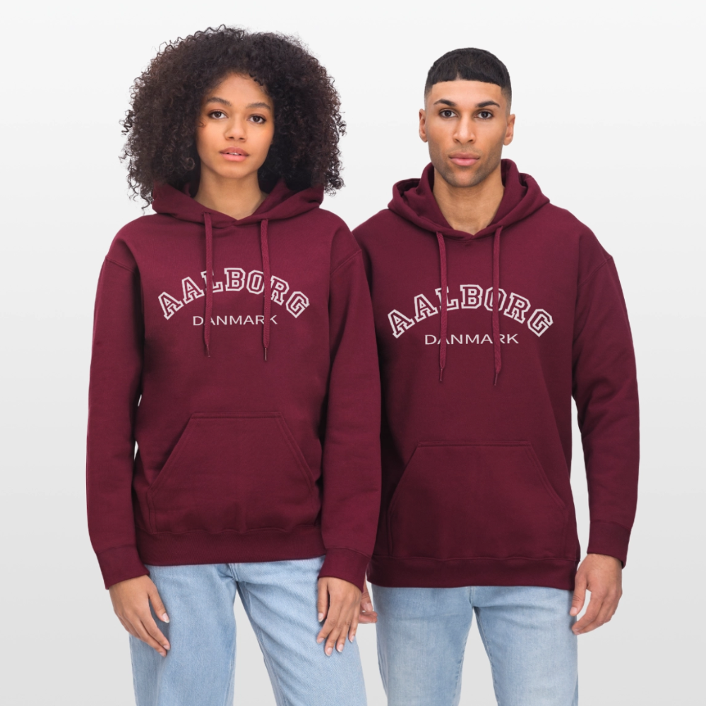 Unisex Hoodie - Aalborg - maroon