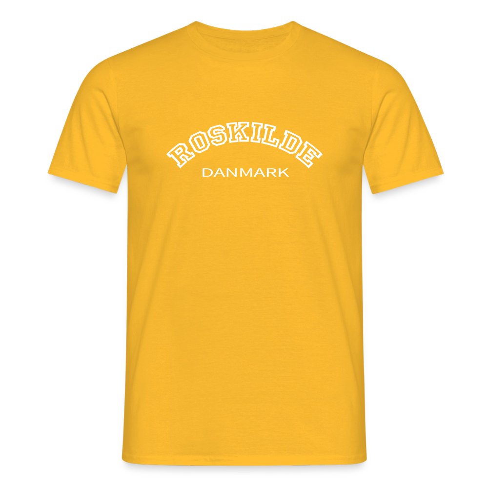 Herre-T-shirt - gul