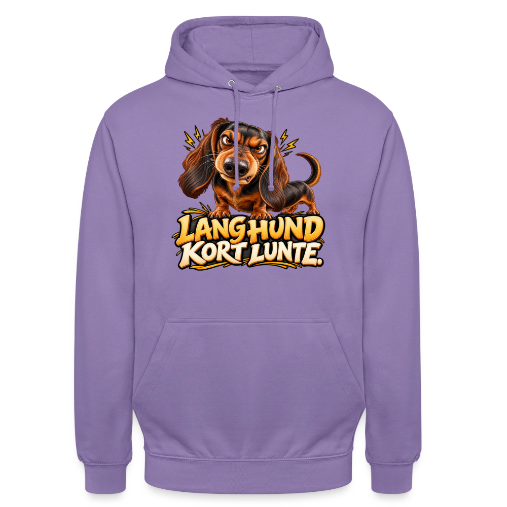 CityShirts - Hoodie - Lang Hund – Kort Lunte - CS026 - lavendel