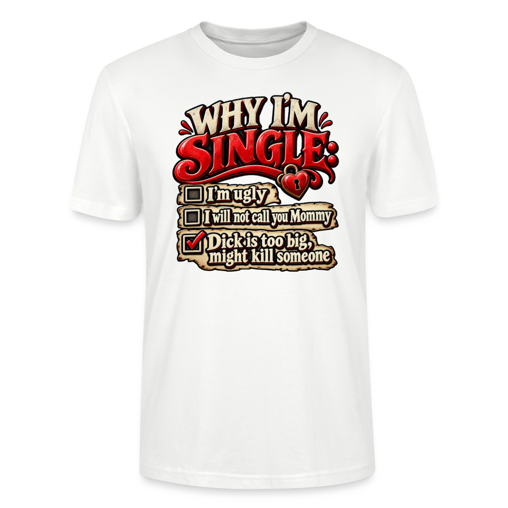 CityShirts - T-shirt - Why I’m Single - CS007 - hvid