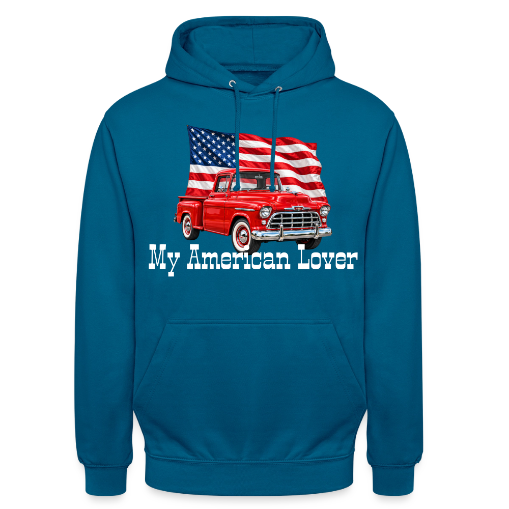 CityShirts - Hoodie - US Car - dybt havblå