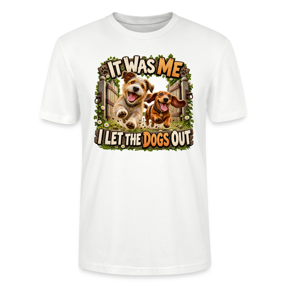 CityShirts - T-shirt - It was me – I let the dogs out - CS013 - hvid