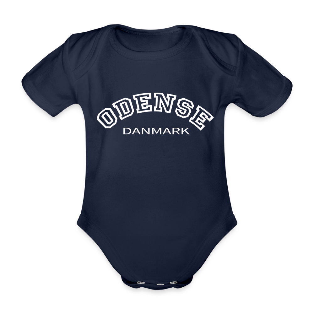 Økologisk Kortærmet Baby Body – Odense - dark navy