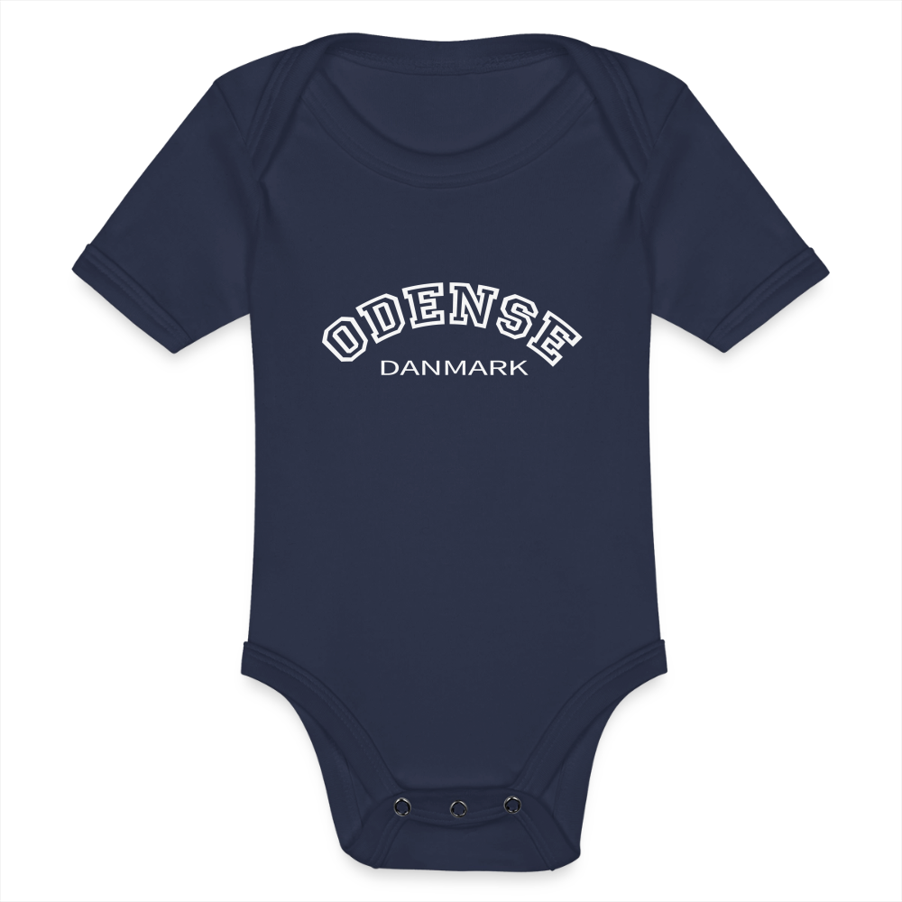 Økologisk Kortærmet Baby Body – Odense - dark navy