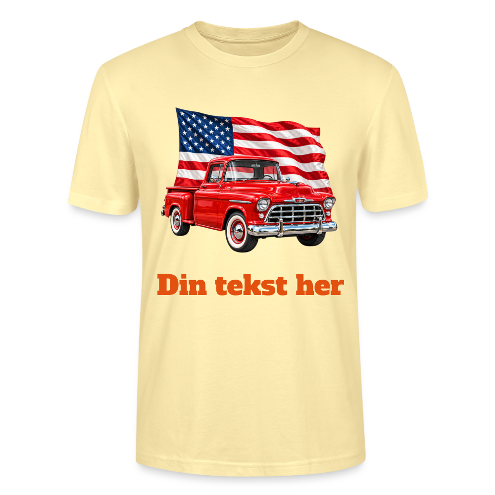 CityShirts - T-shirt - US Car - cremefarvet