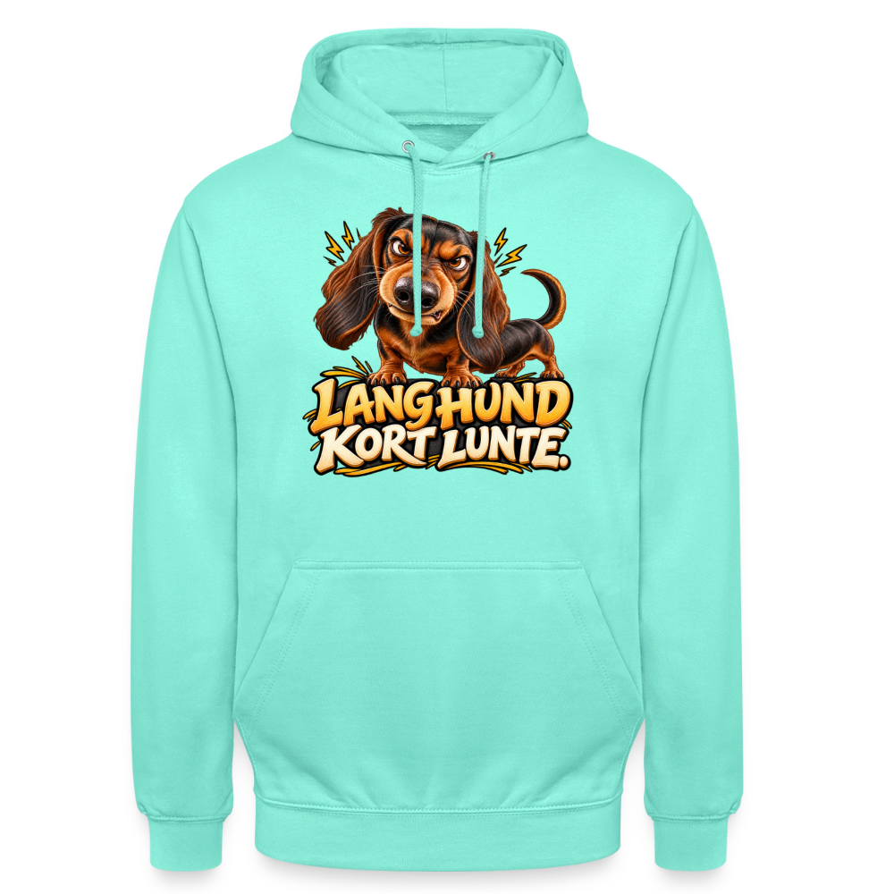 CityShirts - Hoodie - Lang Hund – Kort Lunte - CS026 - mint