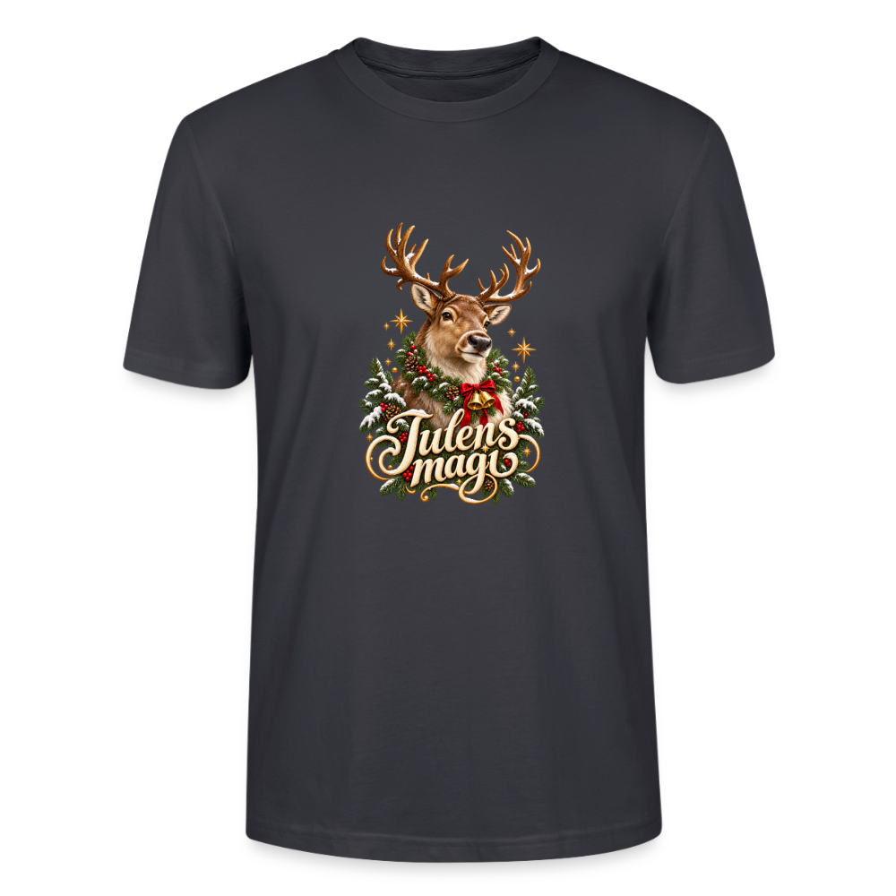 CityShirts - T-shirt - Julens magi – rensdyr - CS065 - mørk gråblå