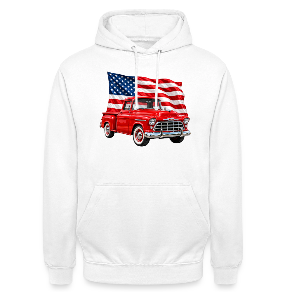 CityShirts - Hoodie - US Car - hvid