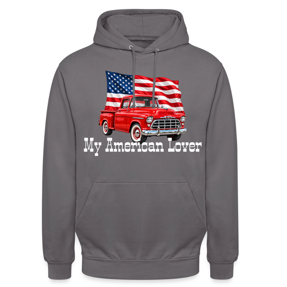 CityShirts - Hoodie - US Car - mellemgrå