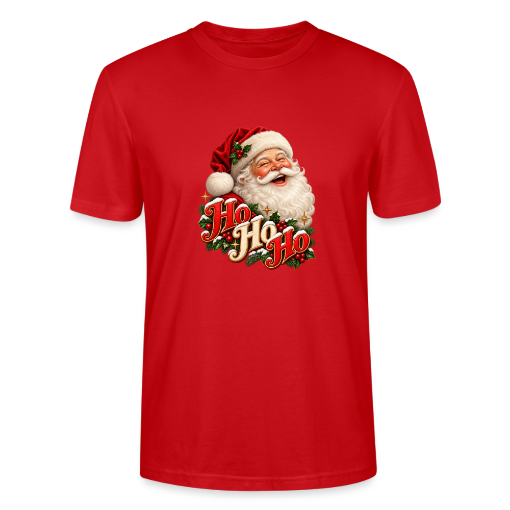 CityShirts - T-shirt - Ho Ho Ho – julemandens grin - CS063 - rød