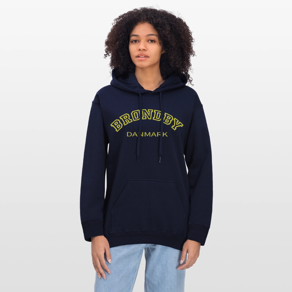 Unisex Hoodie - BRØNDBY x DANMARK - navy