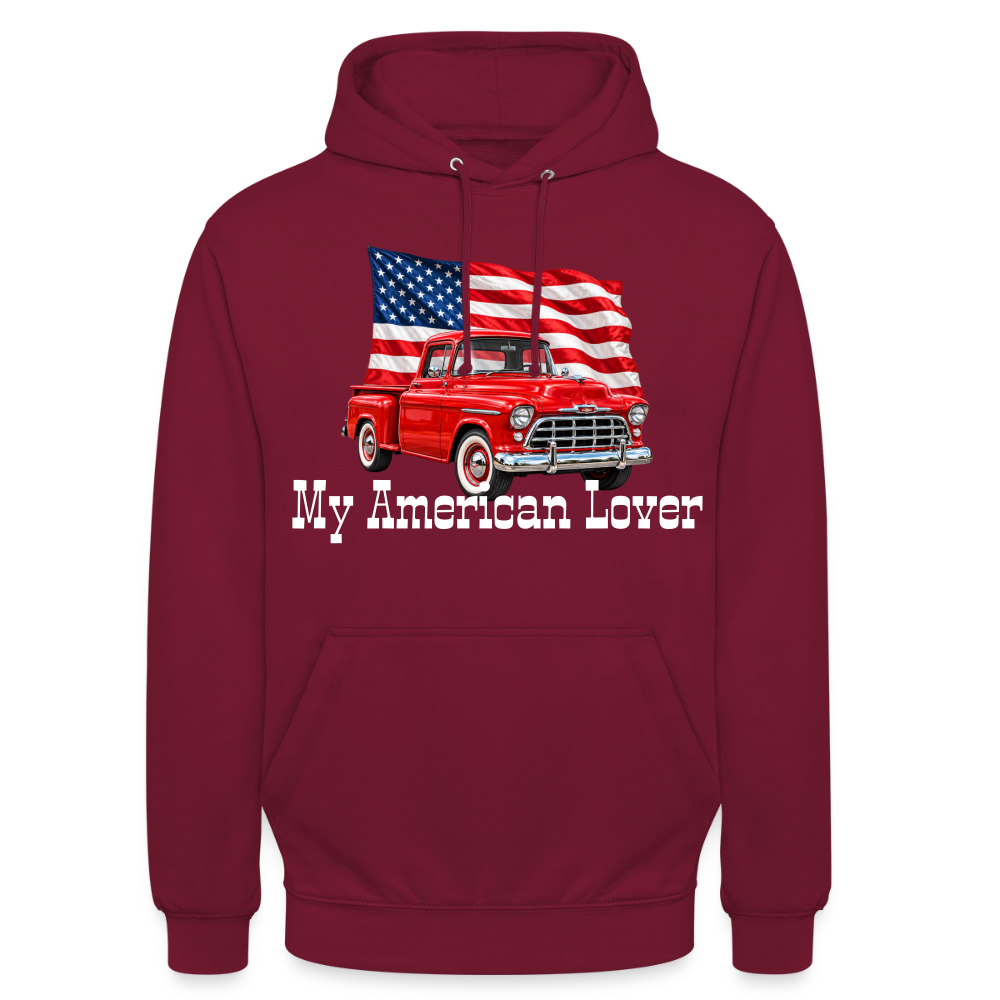 CityShirts - Hoodie - US Car - bordeaux