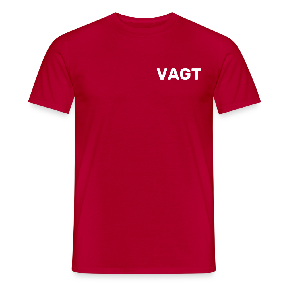 CityShirts - Arbejdstøj - VAGT - AV08 - rød