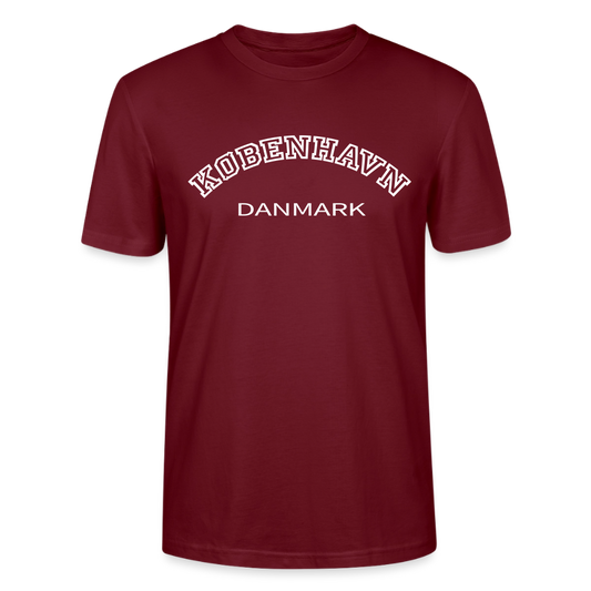 T-shirt unisex - København - burgunder-rød