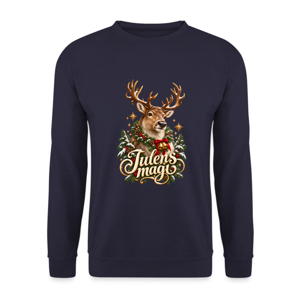 CityShirts - Sweatshirt - Julens magi – rensdyr - CS065 - marineblå