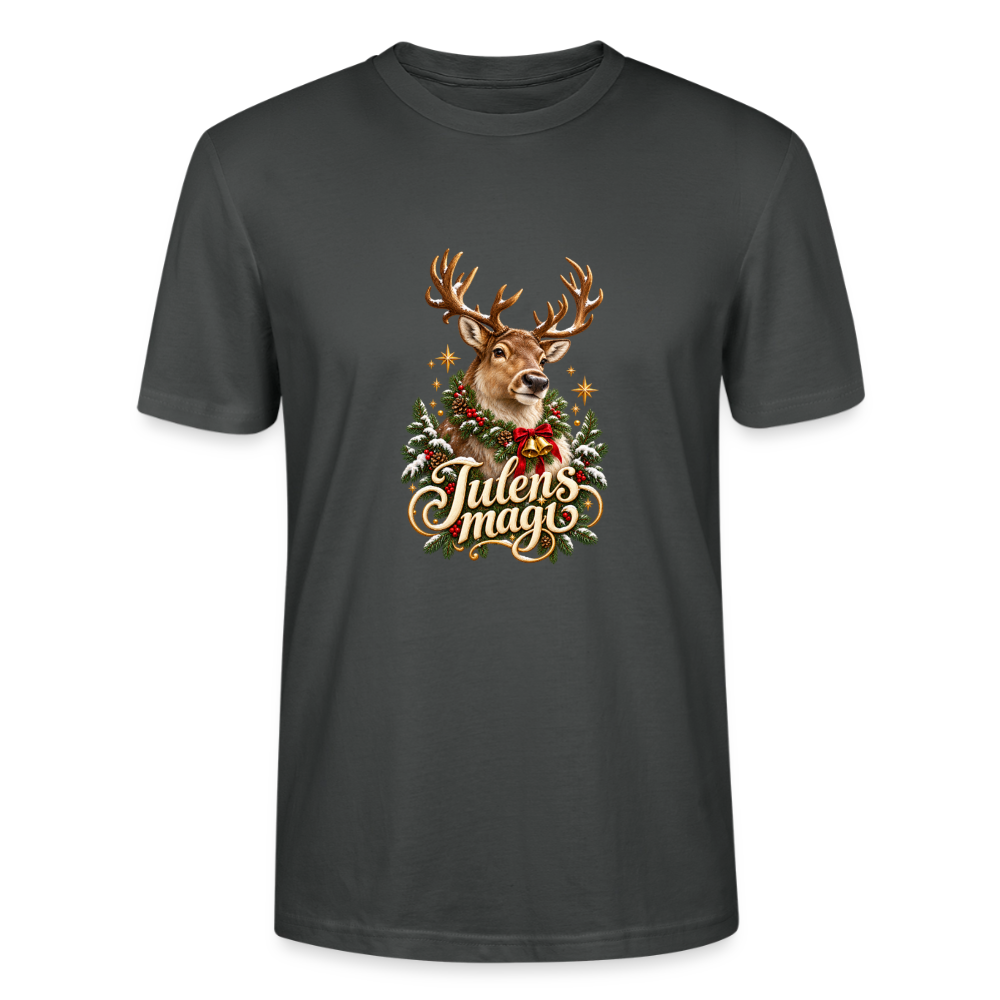 CityShirts - T-shirt - Julens magi – rensdyr - CS065 - charcoal