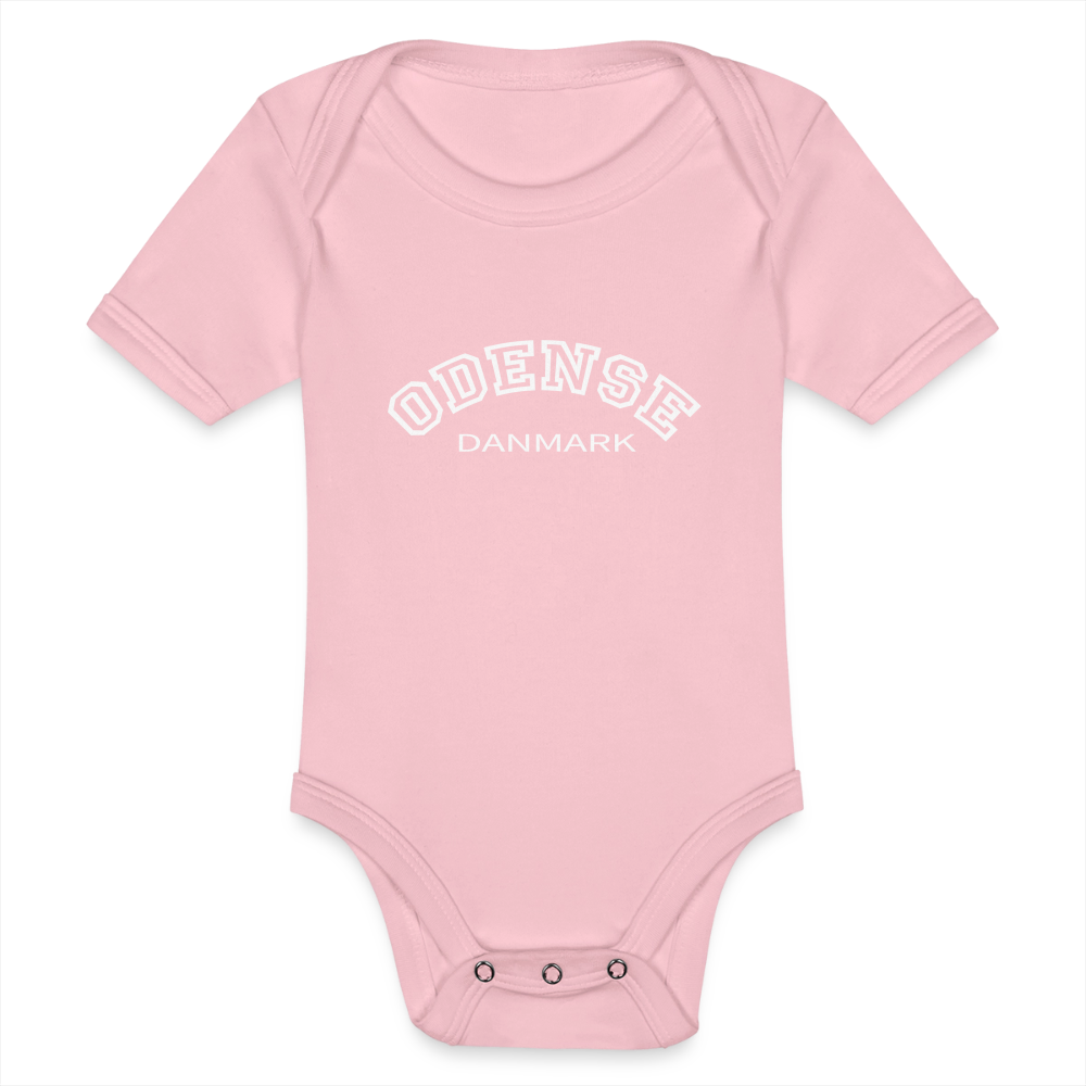 Økologisk Kortærmet Baby Body – Odense - light pink