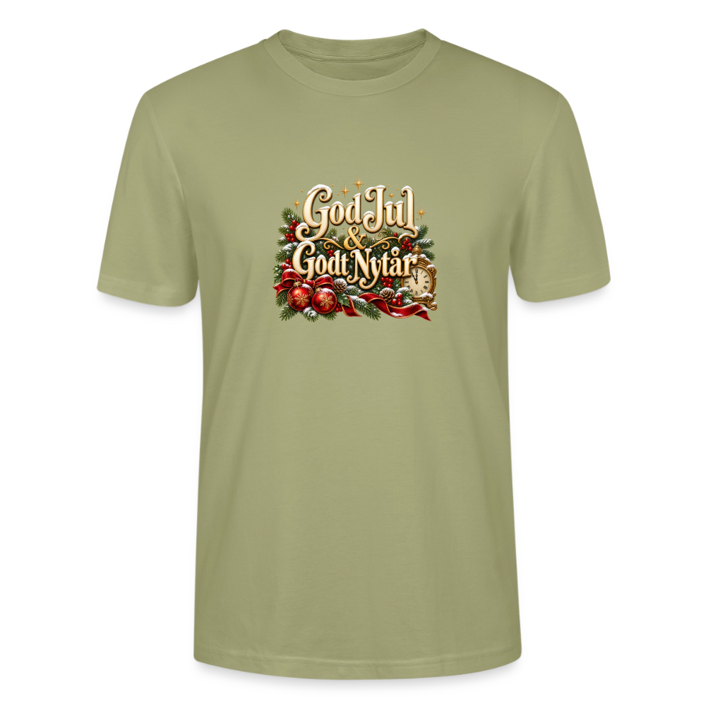 CityShirts - T-shirt - God Jul & Godt Nytår – jul og nytår - CS060 - grågrøn