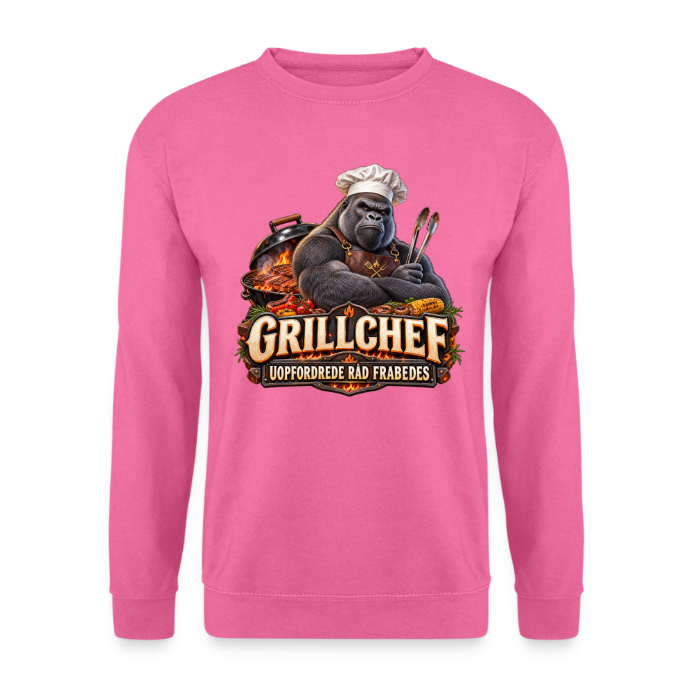 CityShirts - Sweatshirt - Grillchef – Uopfordrede råd frabedes - CS047 - pink