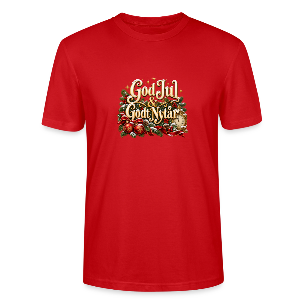 CityShirts - T-shirt - God Jul & Godt Nytår – jul og nytår - CS060 - rød