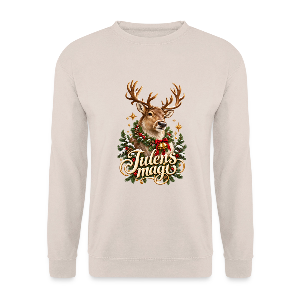 CityShirts - Sweatshirt - Julens magi – rensdyr - CS065 - sand