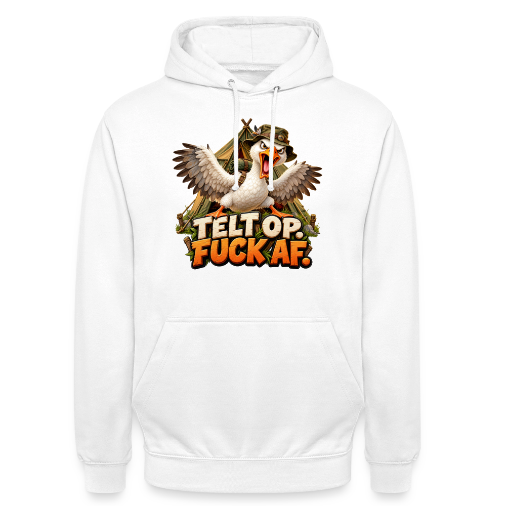 CityShirts - Hoodie - Telt op. Fuck af. - CS037 - hvid