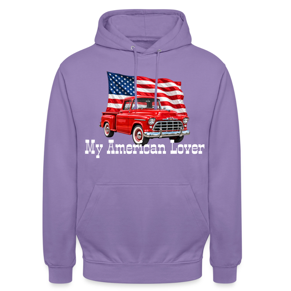 CityShirts - Hoodie - US Car - lavendel