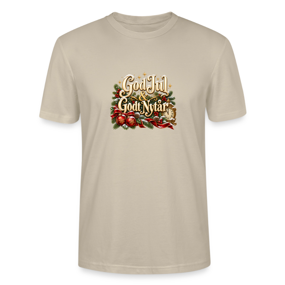 CityShirts - T-shirt - God Jul & Godt Nytår – jul og nytår - CS060 - beige
