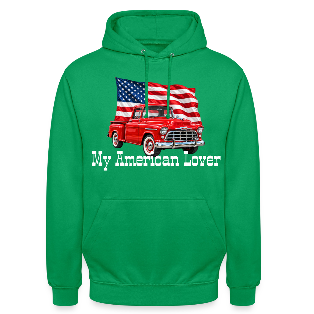 CityShirts - Hoodie - US Car - kelly grøn