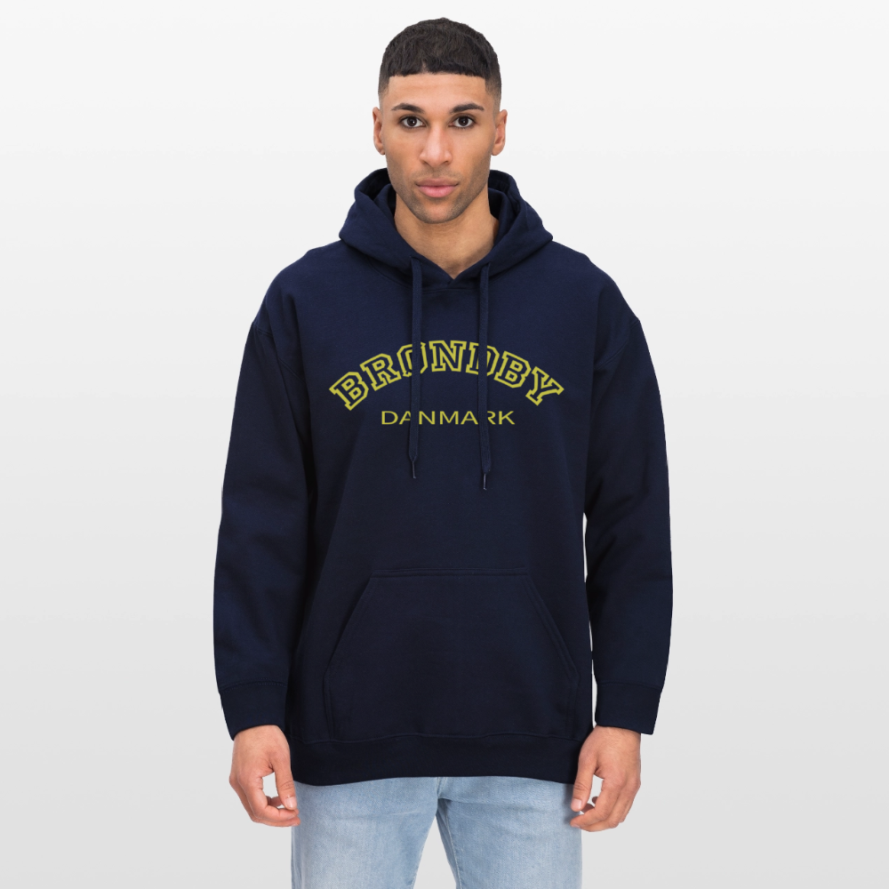 Unisex Hoodie - BRØNDBY x DANMARK - navy