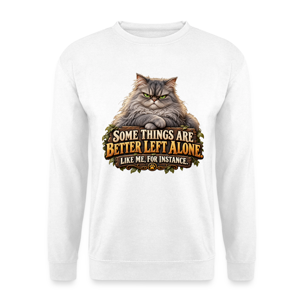 CityShirts - Sweatshirt - Better left alone – Like me, for instance - CS015 - hvid