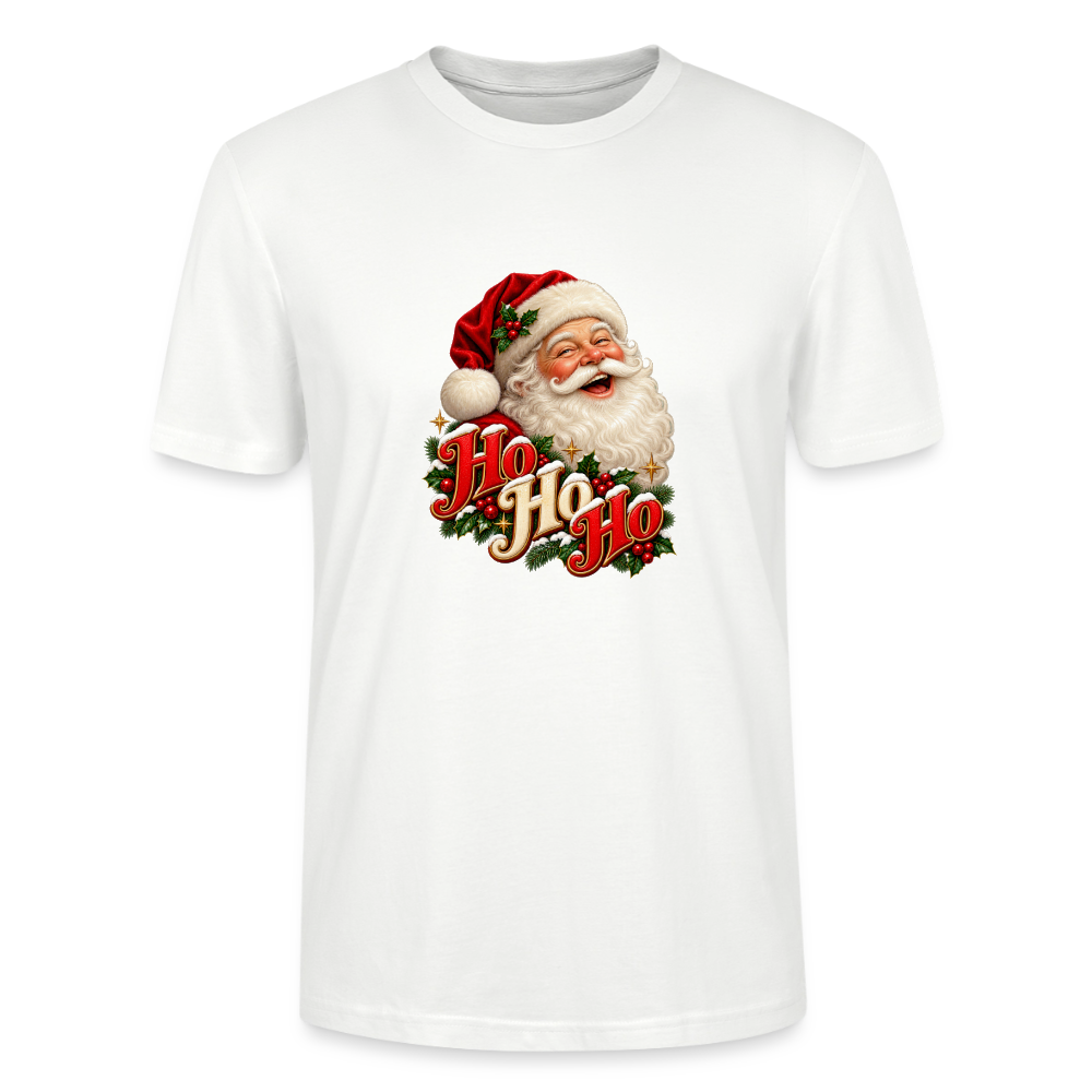 CityShirts - T-shirt - Ho Ho Ho – julemandens grin - CS063 - hvid
