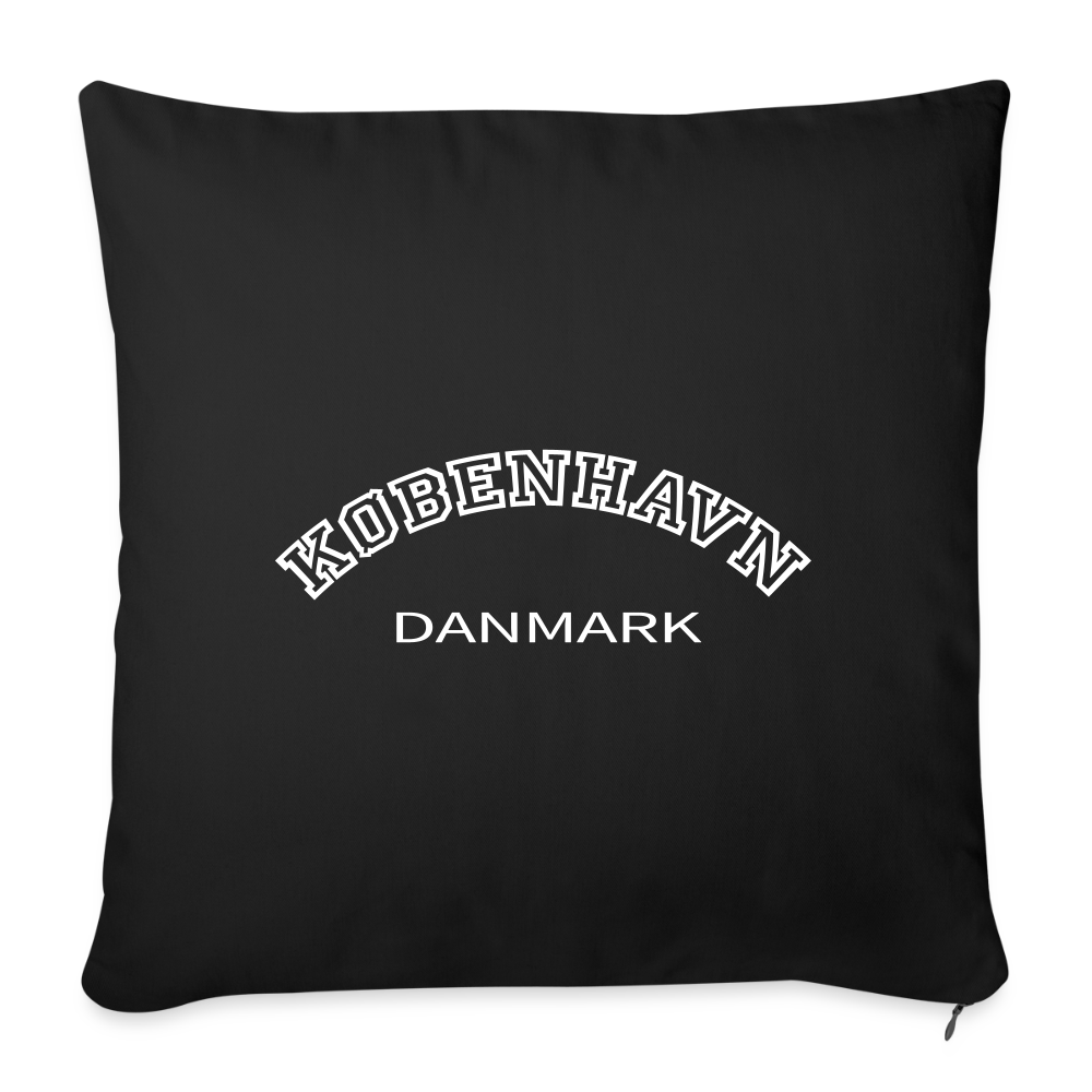 Sofapudebetræk 45 x 45 cm - København - black