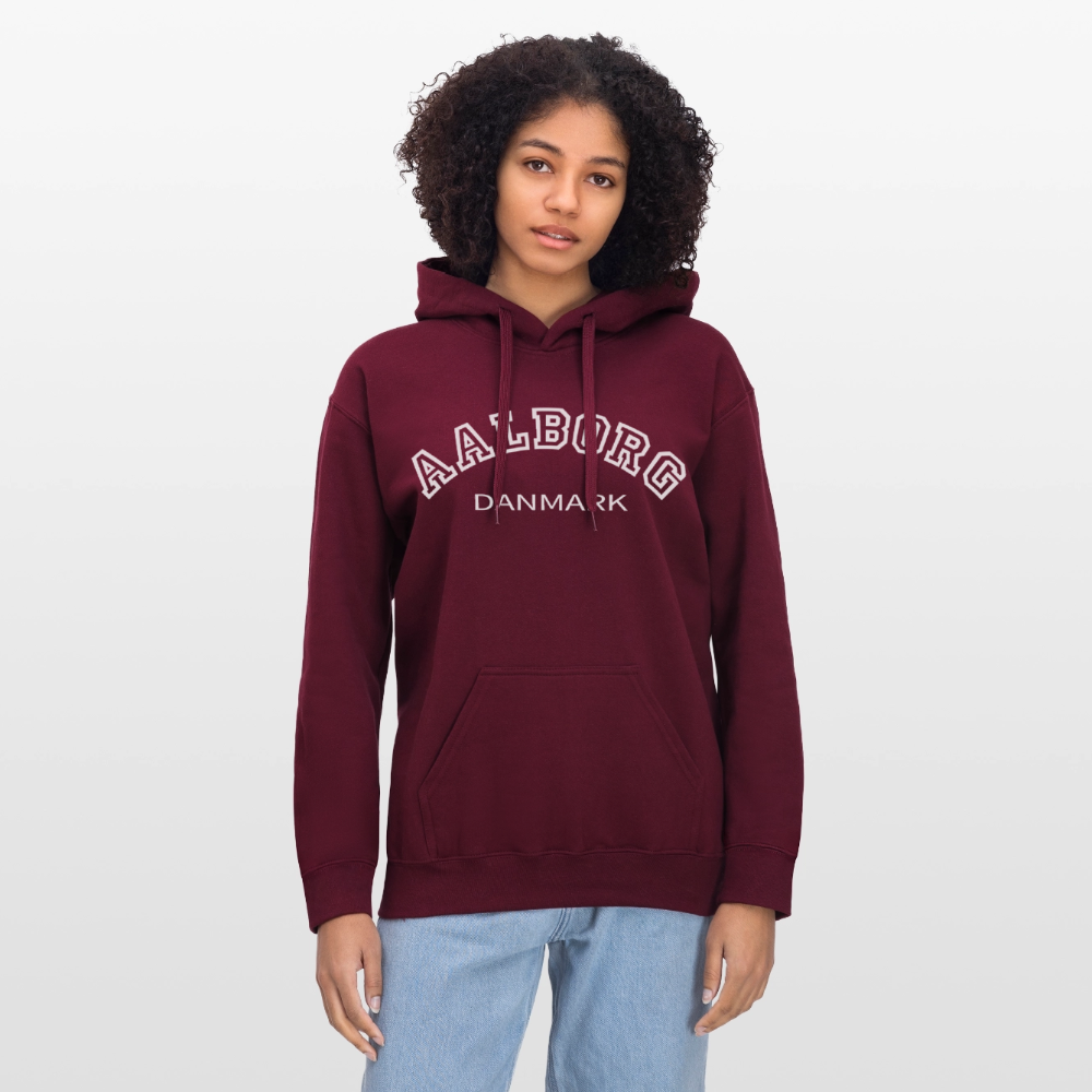 Unisex Hoodie - Aalborg - maroon