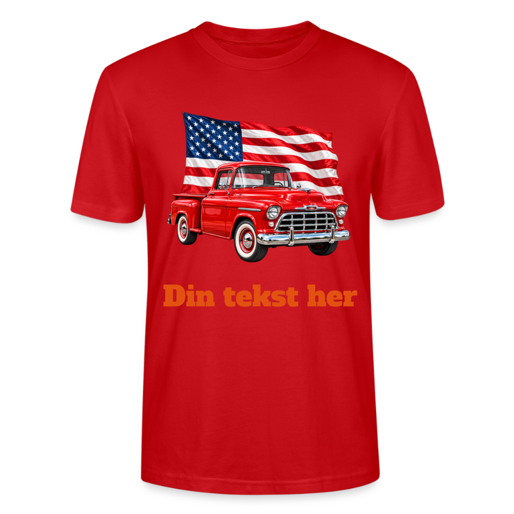 CityShirts - T-shirt - US Car - rød