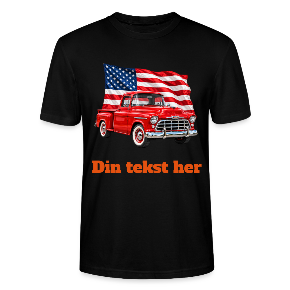CityShirts - T-shirt - US Car - sort