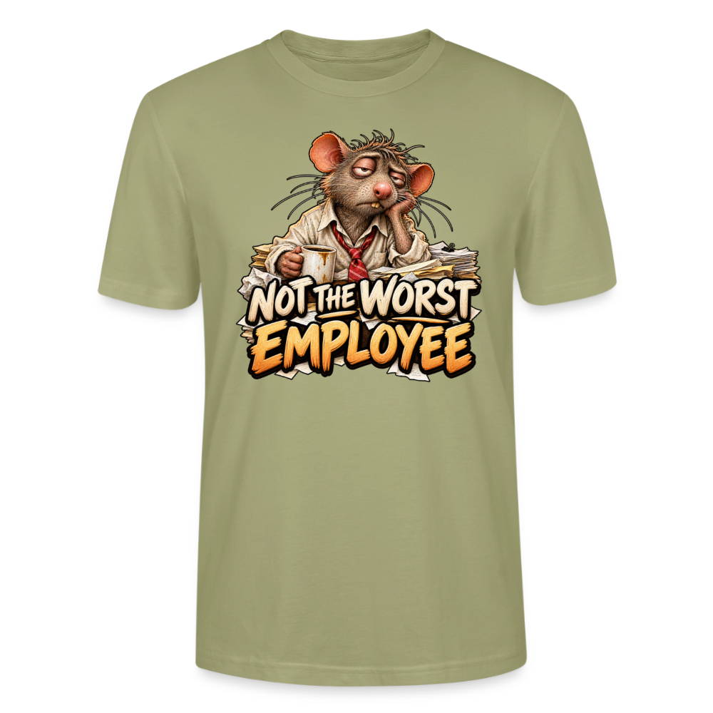 CityShirts - T-shirt - Not the worst employee - CS020 - grågrøn