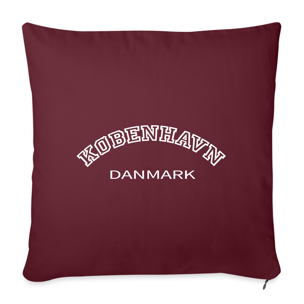 Sofapudebetræk 45 x 45 cm - København - burgundy