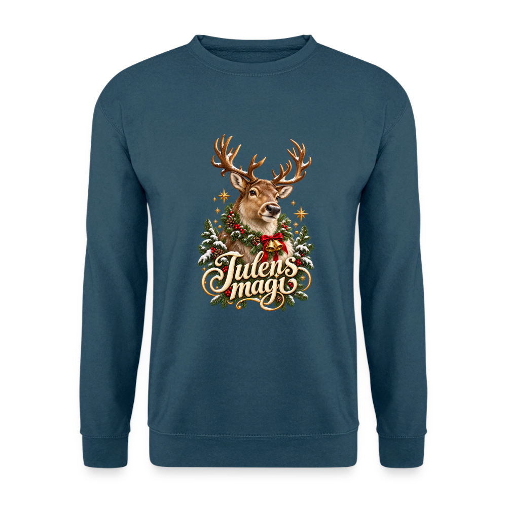 CityShirts - Sweatshirt - Julens magi – rensdyr - CS065 - indigoblå