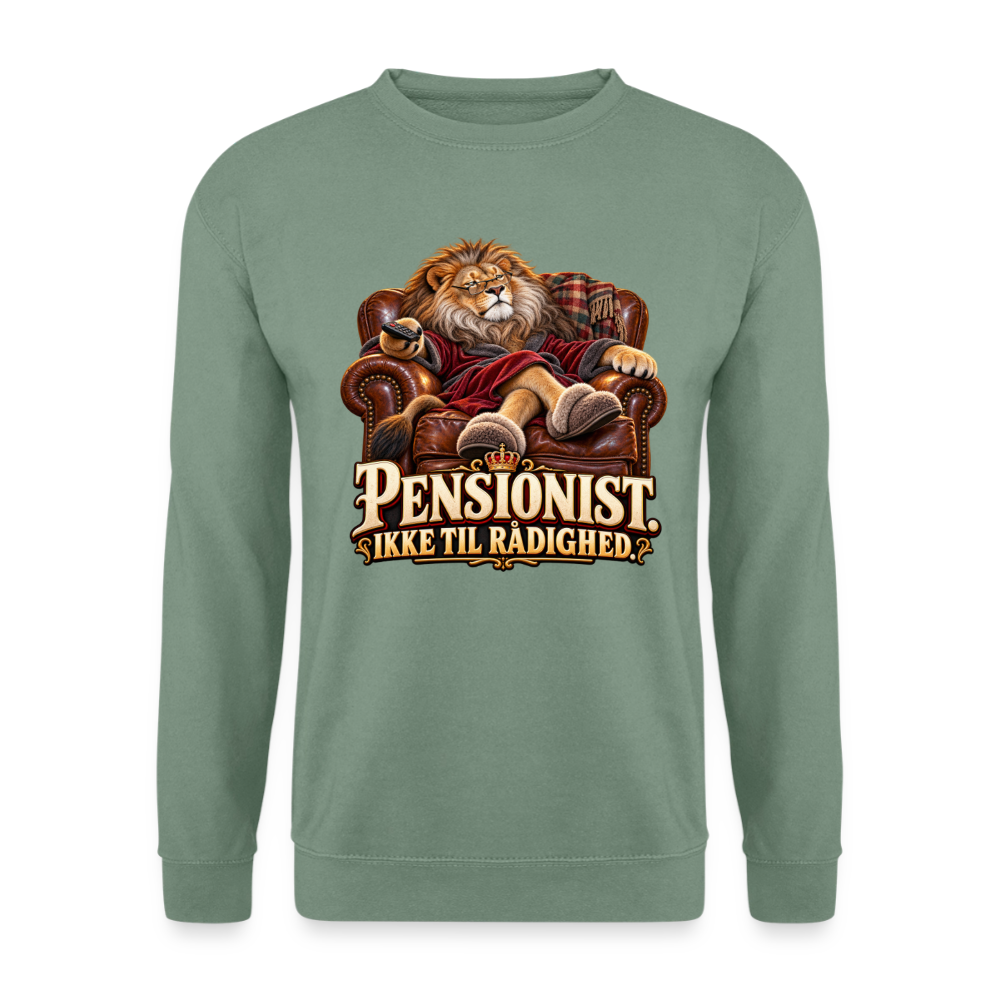 CityShirts - Sweatshirt - Pensionist. Ikke til rådighed. - CS030 - grågrøn