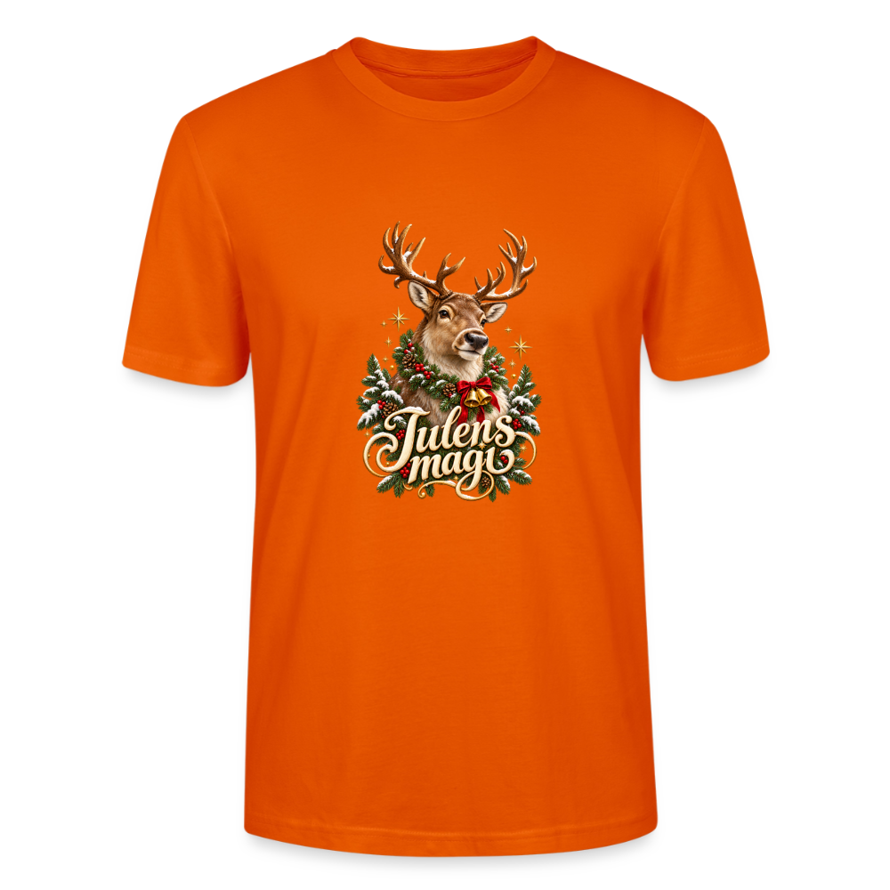 CityShirts - T-shirt - Julens magi – rensdyr - CS065 - mørk orange