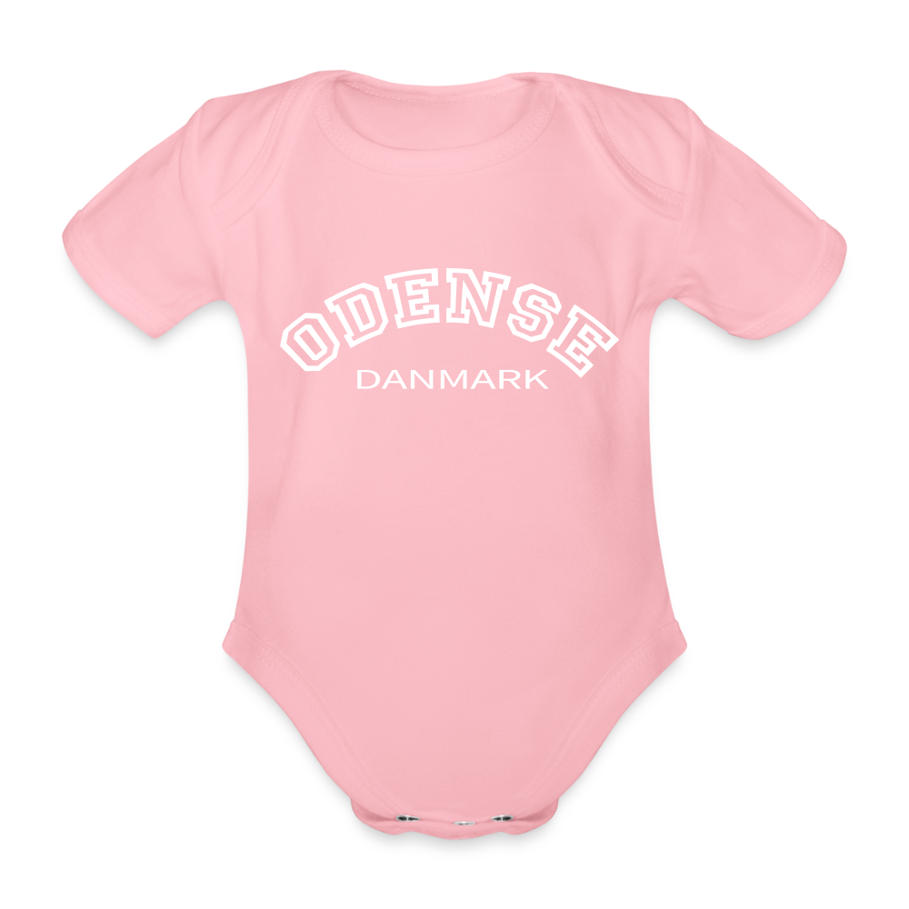 Økologisk Kortærmet Baby Body – Odense - light pink
